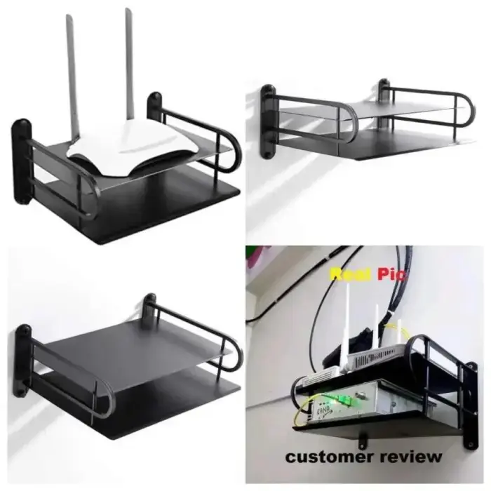 Wall Mounted WiFi Router Stand (Double Layer) 2