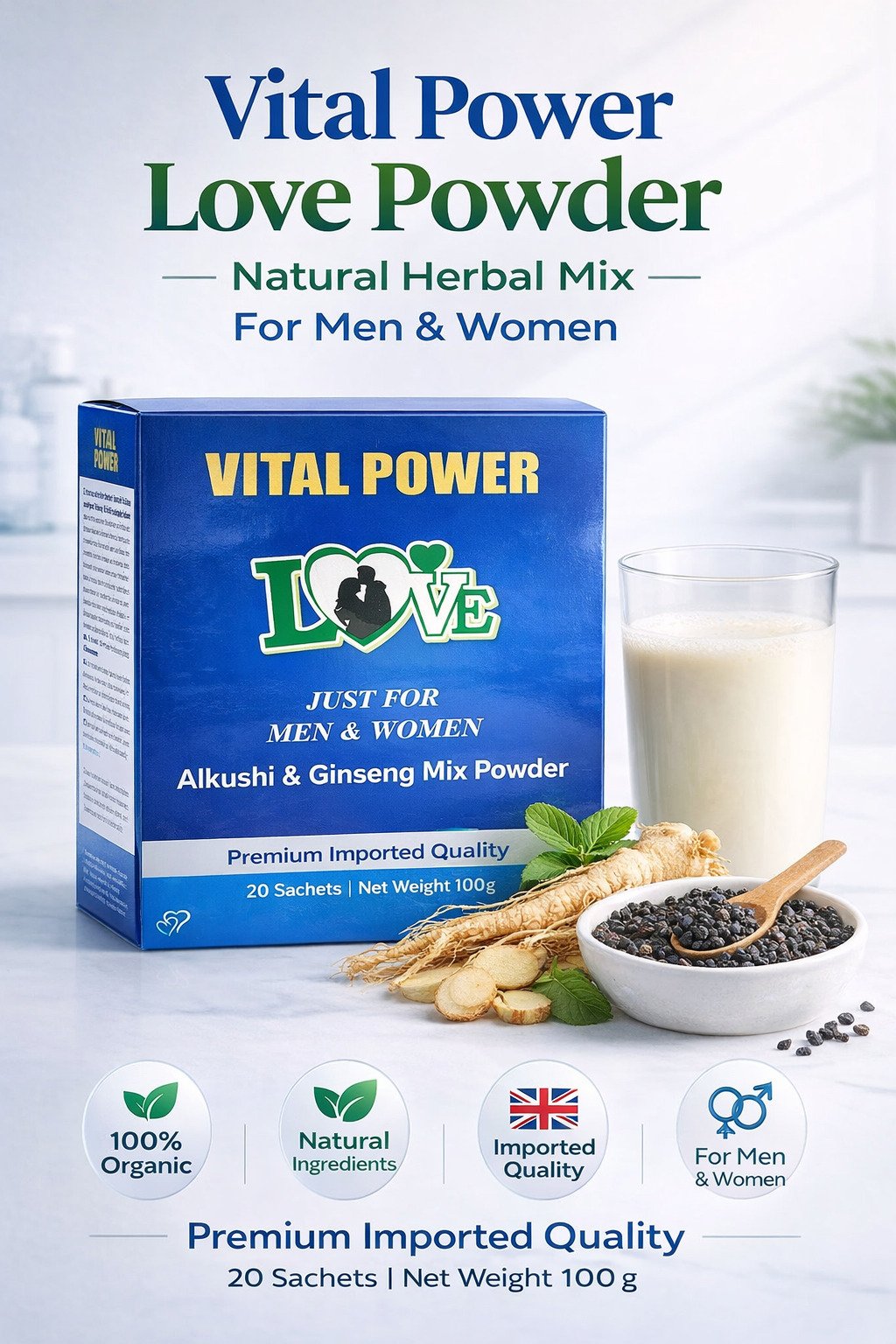 Vital Power Herbal Supplement for Couples